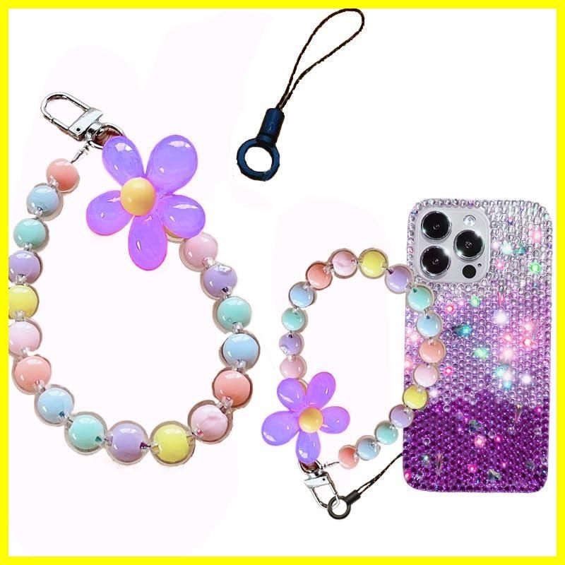 【STRING TING】ラブ＆クラウドカラフルビーズ☆Phoneストラップ STRING TING】ラブ＆クラウドカラフルビーズ☆Phoneストラップ