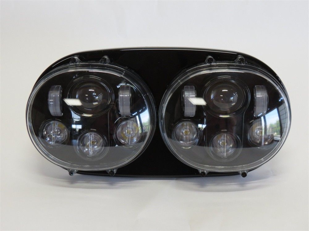 5.75 デュアル LED ヘッドライト プロジェクター ランプ ロード グライド Road Glide