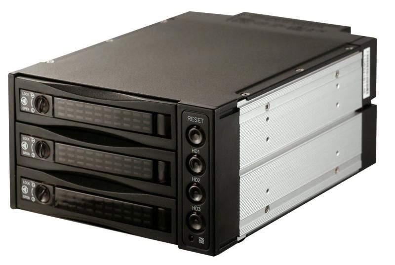 SNT 内蔵 5.25インチ HDDラック -3.5|2.5インチ HDD|SSDケース SATA | SAS HDD内蔵モバイルラックバックプレーンHDDツールフリーインストール ホットスワップ ブ