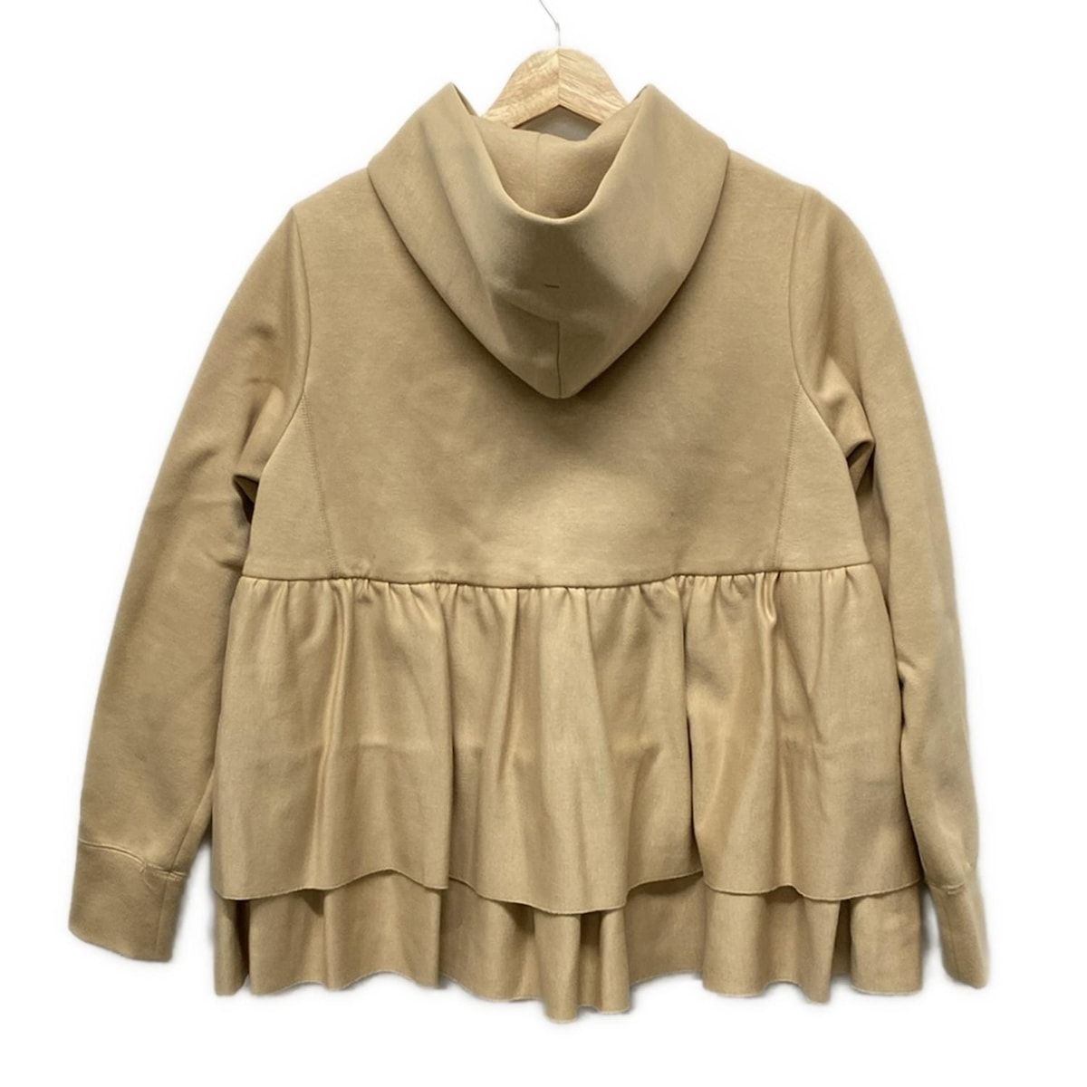 ヨリ yori パーカー サイズF - ベージュ レディース 長袖/ジップアップ