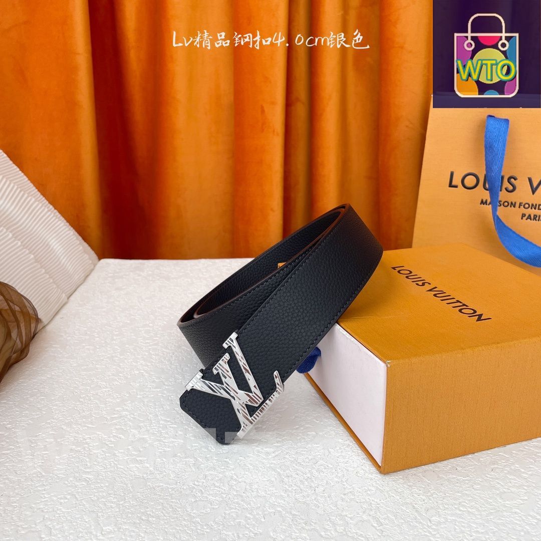 今日特価】LOUIS VUITTON Double-sided ライチ柄 レザーベルト