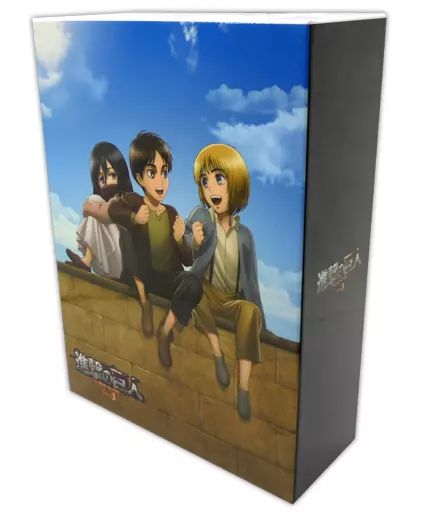 特典系収納BOX キャラクター エレン＆アルミン＆ミカサ アニメ描き下ろし全巻収納BOX Blu-ray|DVD 進撃の巨人 Season 3 第5巻～第7巻 HMV