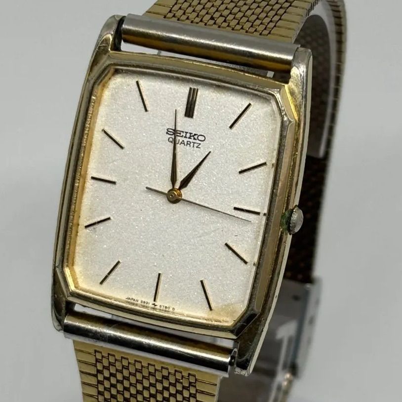SEIKO】セイコー 5931-5570 ｜オクタゴンフェイス｜ホワイト文字盤