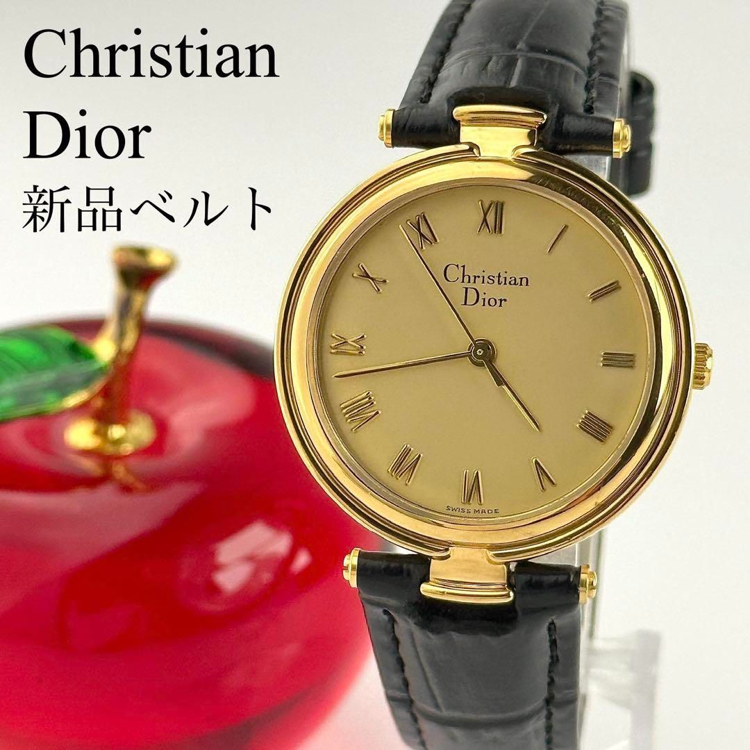クリスチャンディオール ベルト 電池 レディース 腕時計 769