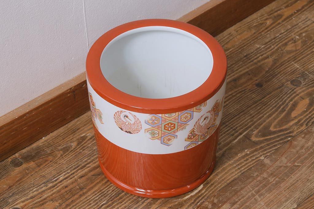 ノリタケ 火鉢 鶴丸文 R-041565