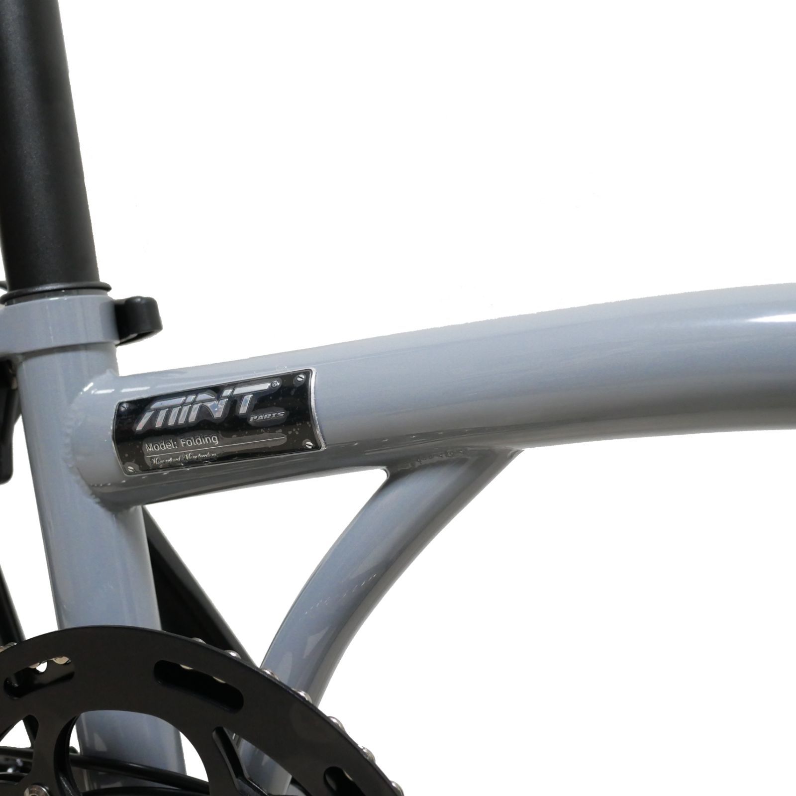 MINT BICYCLE 折り畳み自転車 BROMPTON風 スカイグレー - メルカリ