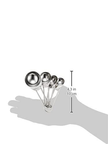  ステンレス製 コンパクト Wash 計量スプーン Easy 4本組 パール金属 C-8673 計量スプーン 計量ツール タイマー