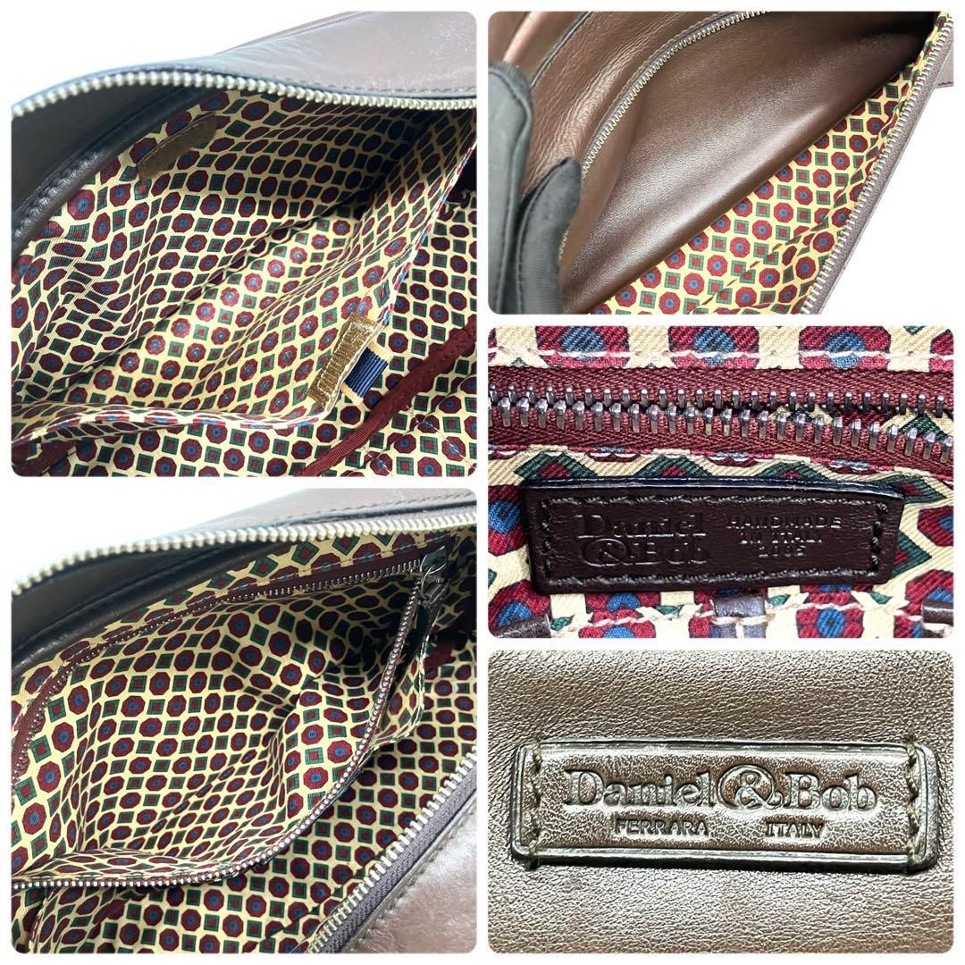 極美品 2167 Daniel&Bob ショルダーバッグ レザー ブラウン 極美品 2167 Daniel&Bob ショルダーバッグ レザー ブラウン