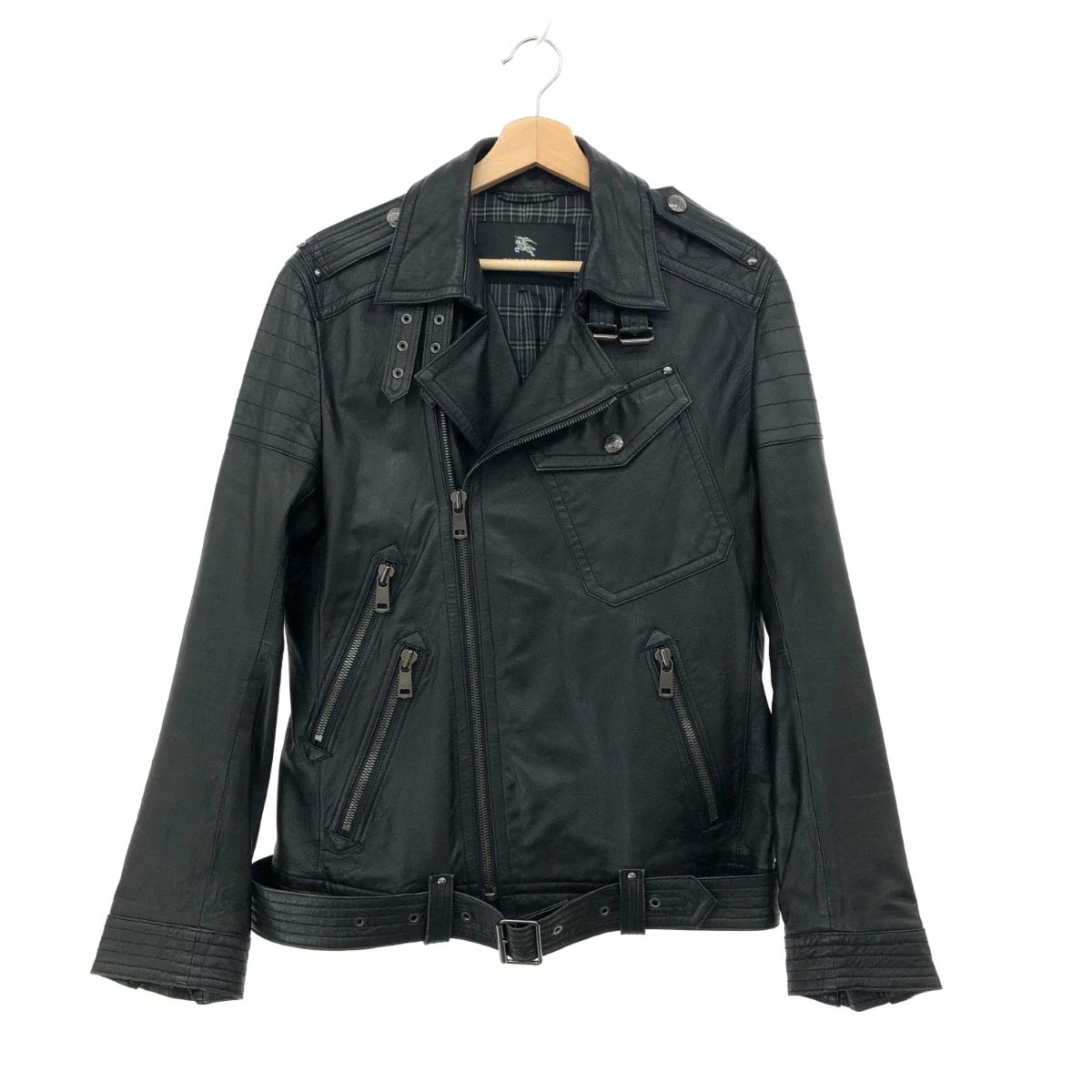バーバリーブラックレーベル ダブルライダースジャケット BURBERRY BLACK LABEL バーバリーブラックレーベル ダブル