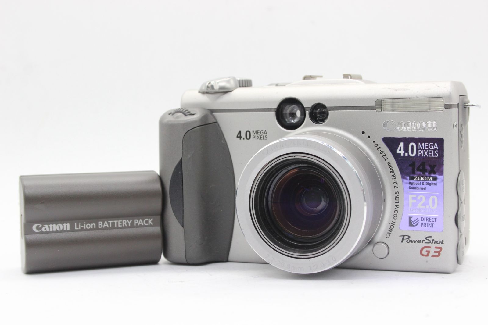 返品保証】 キャノン Canon PowerShot G3 バッテリー付き コンパクトデジタルカメラ s9106 - メルカリ