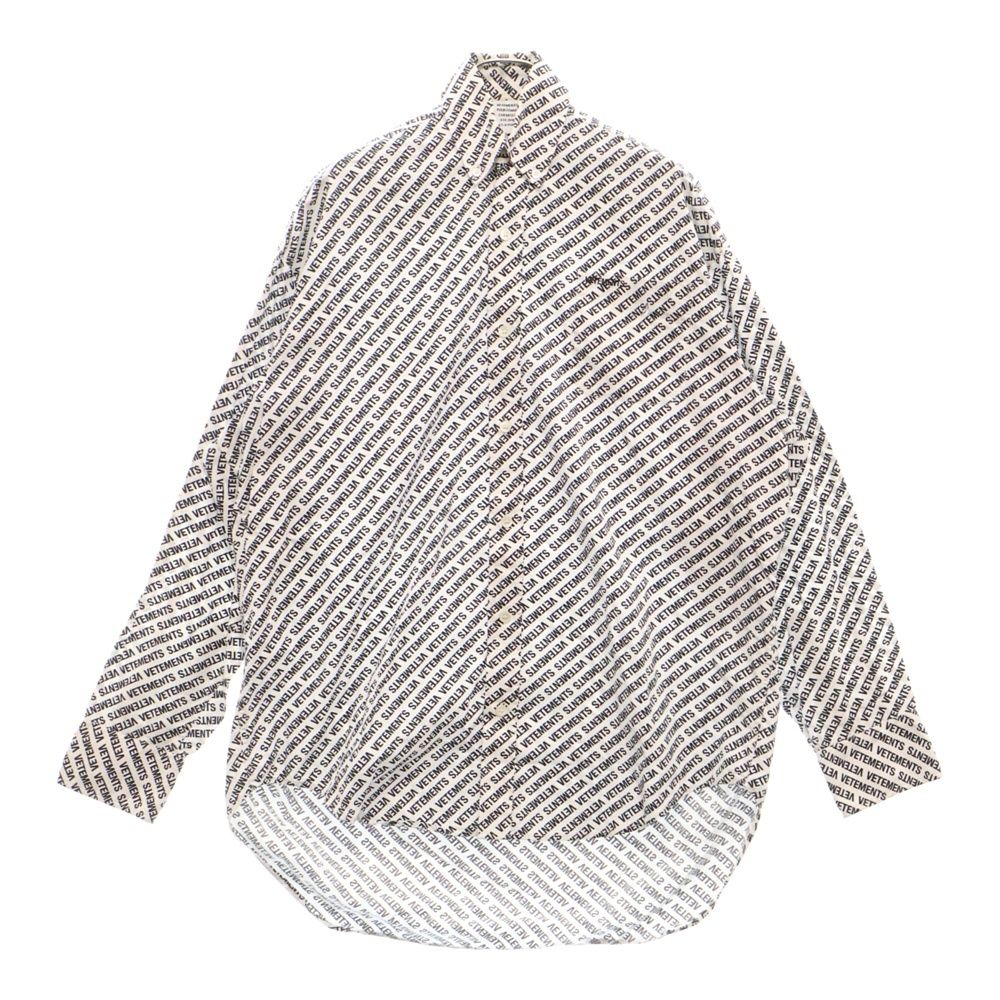VETEMENTS (ヴェトモン) 18SS MONOGRAM OVERSIZED BD SHIRT