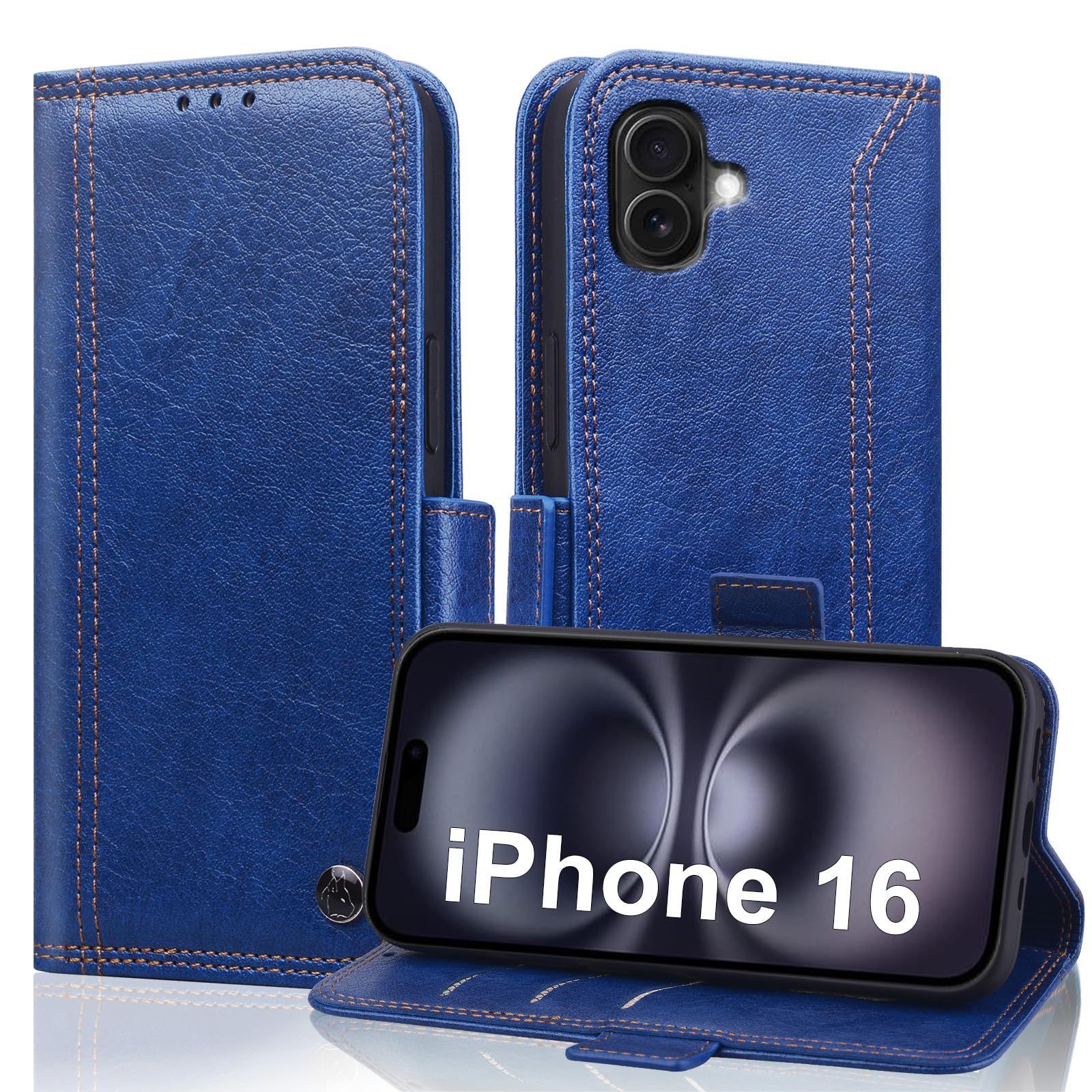 【在庫処分】スタンド機能 スマホケース カード収納 iPhone 16 あいほん16ケース 16 16 iPhone iPhone ケース 携帯ケース アイフォン ケース 16 防水 ケース 高級PUレザー シンプル 財布型 iPhone16ケース
