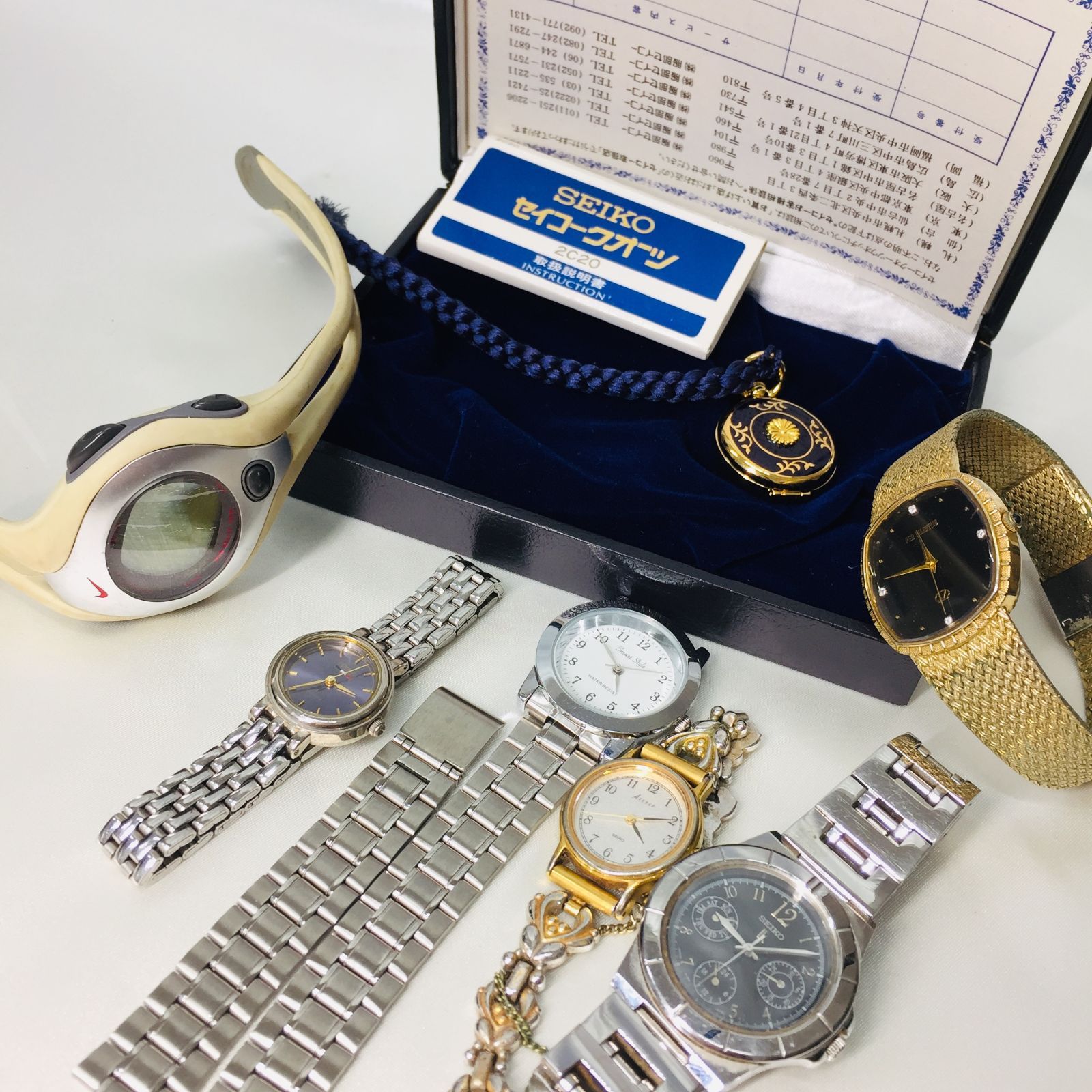 S【ジャンク】ジャンク時計 7点セット 腕時計 懐中時計 SEIKO