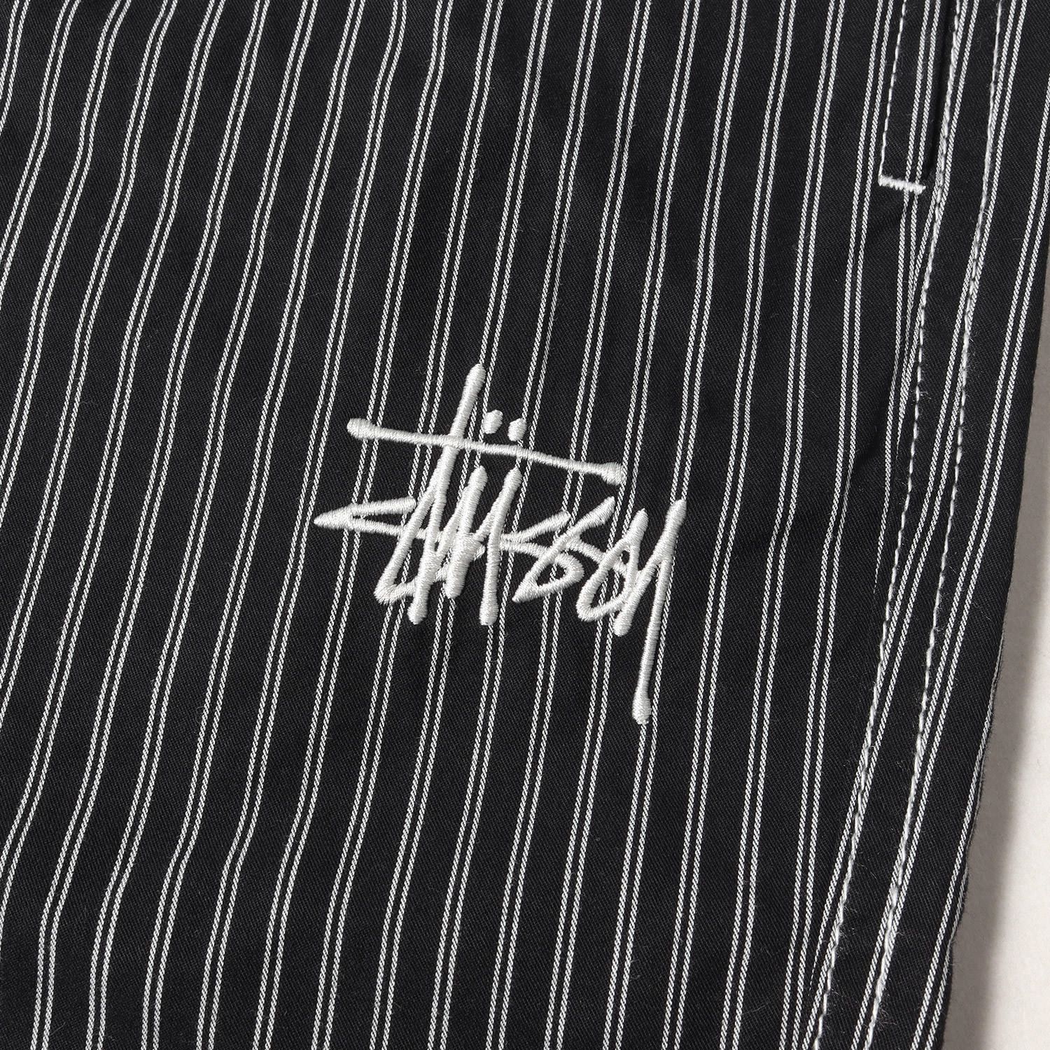 美品 STUSSY ステューシー パンツ ストライプ コットン ビーチパンツ