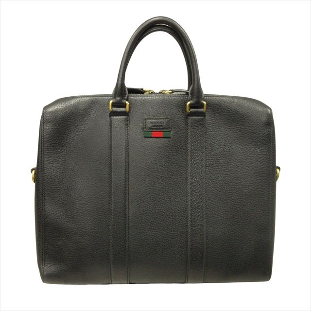 GUCCI グッチ レザー シェリーライン ハンドバッグ ビジネス ブリーフ
