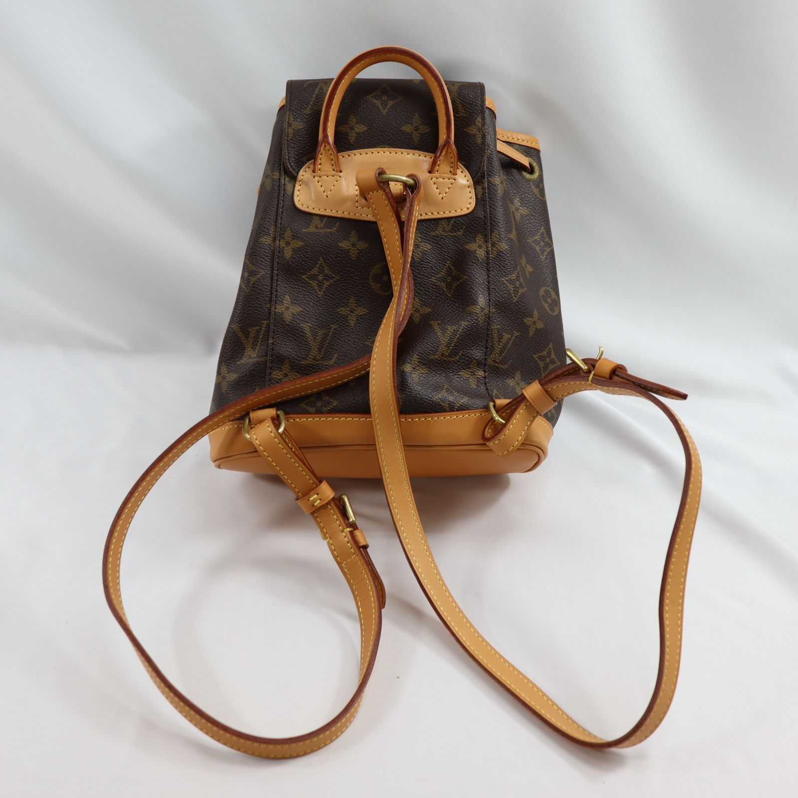 ［鑑定済］ルイヴィトン　モンスリPM M51137 美品 LOUIS VUITTON ルイヴィトン モノグラム ミニモンスリ リュック