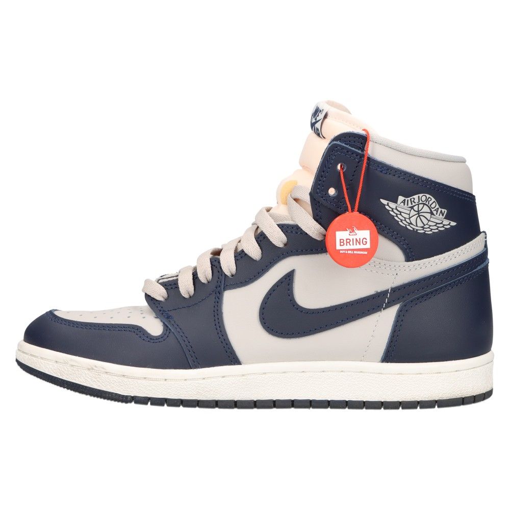 NIKE (ナイキ) AIR JORDAN 1 HIGH '85 College Navy エアジョーダン1 ジョージタウン ハイカットスニーカー US8/26cm BQ4422-400 ネイビー/グレー