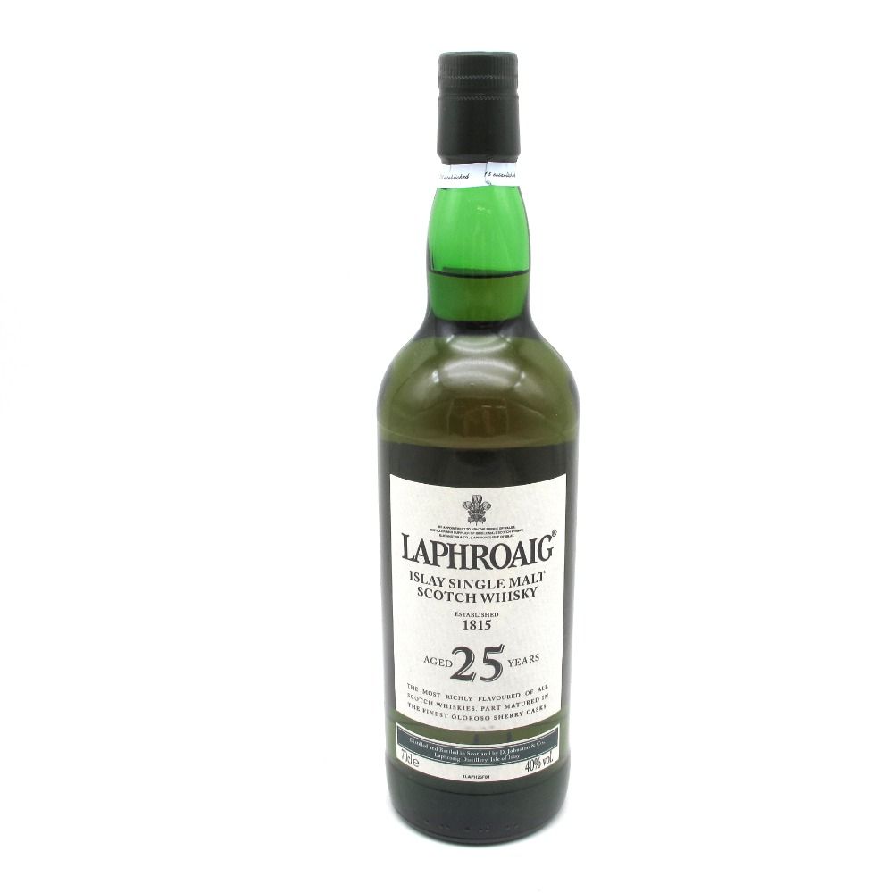 LAPHROAIG ラフロイグ 25年 700ml 40% スコッチ ウイスキー 洋酒 古酒 木箱付き 未開栓 - メルカリ