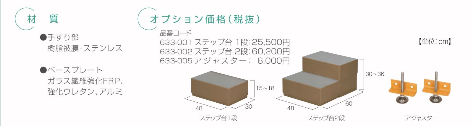 屋外用ベストサポート手すり 2-1 2-2 各タイプ対応 - 株式会社シバタ