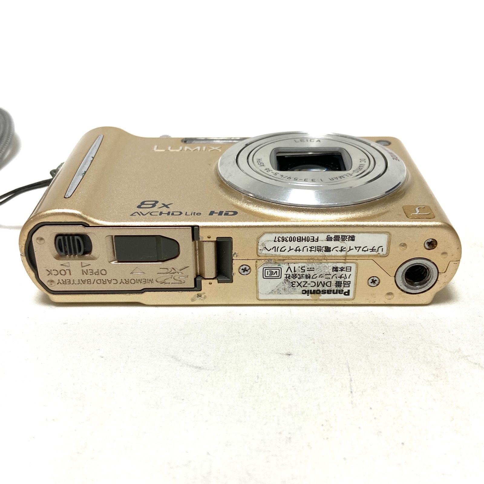 Panasonic LUMIX DMC-ZX3 ジャンク ゴールド コンパクトデジタルカメラ
