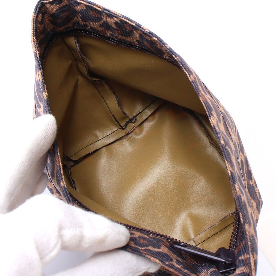 【極美品】エルベシャプリエ☆レオパード柄ミニポシェット　パンサーブラン　未使用 エルベシャプリエ ショルダーバッグ美品 極美品】エルベシャプリエ