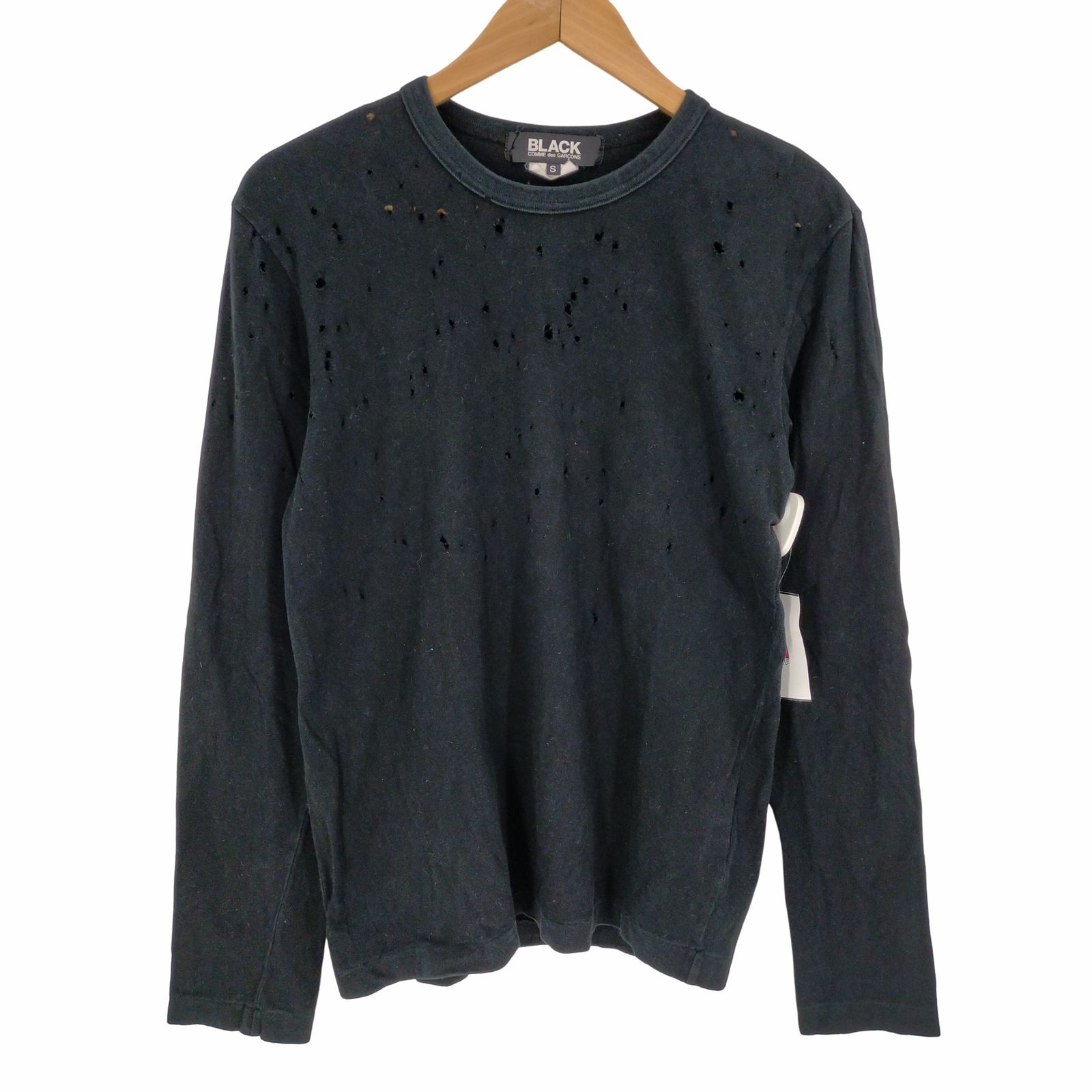 ブラックコムデギャルソン BLACK COMME des GARCONS 穴あき加工 長袖T 