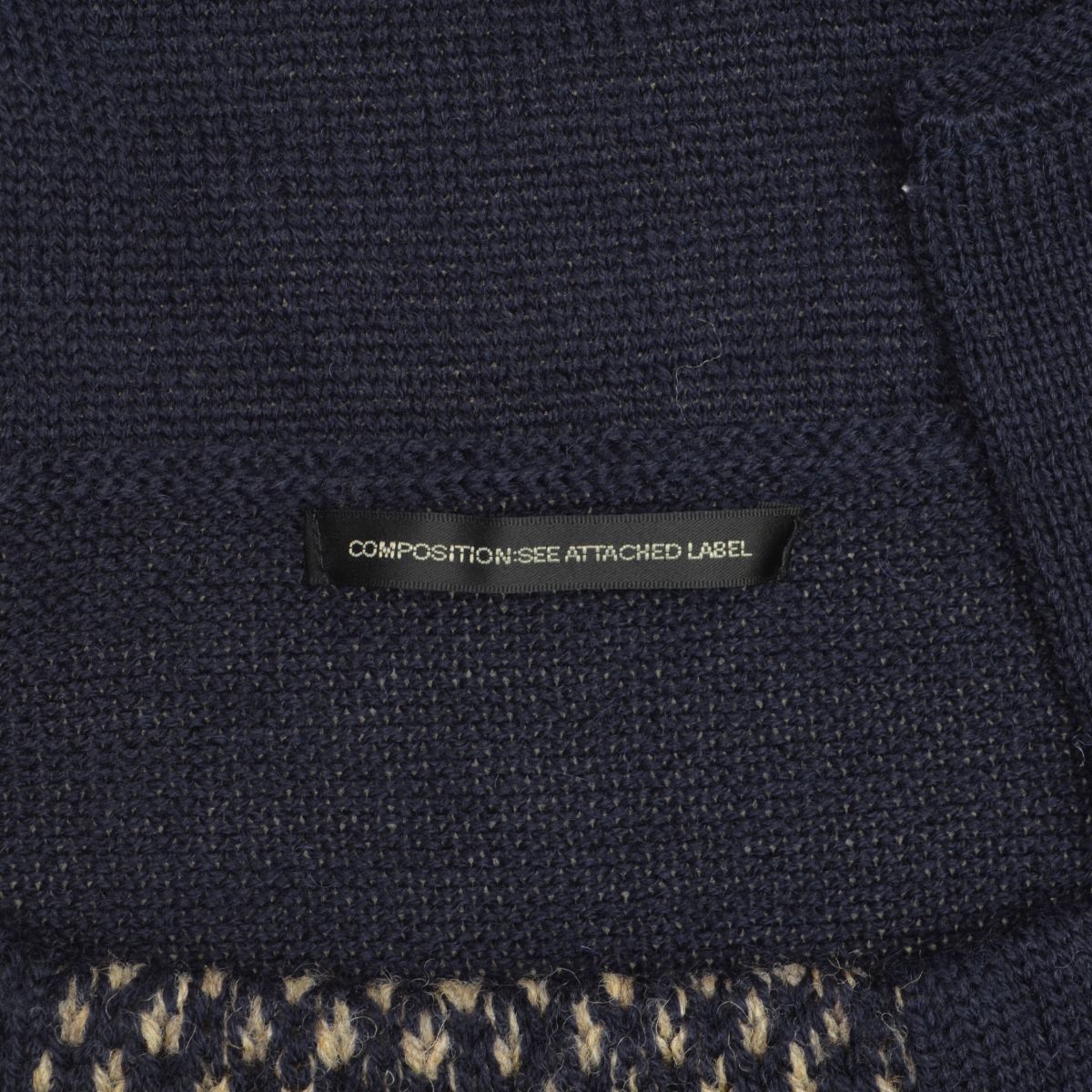 Y's - 【Y'S】COMPOSITION:SEE ATTACHED LABEL YY-K17-187 変形デザイン長袖ニットセーター Y'S】COMPOSITION:SEE ATTACHED LABEL YY-K17-187 変形デザイン長袖