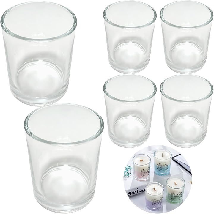 3world キャンドル ホルダー モールド ガラス製 アロマキャンドル ソイキャンドル ティーライトキャンドル SW2079グラスのみ 6個(グラスのみ(6個))