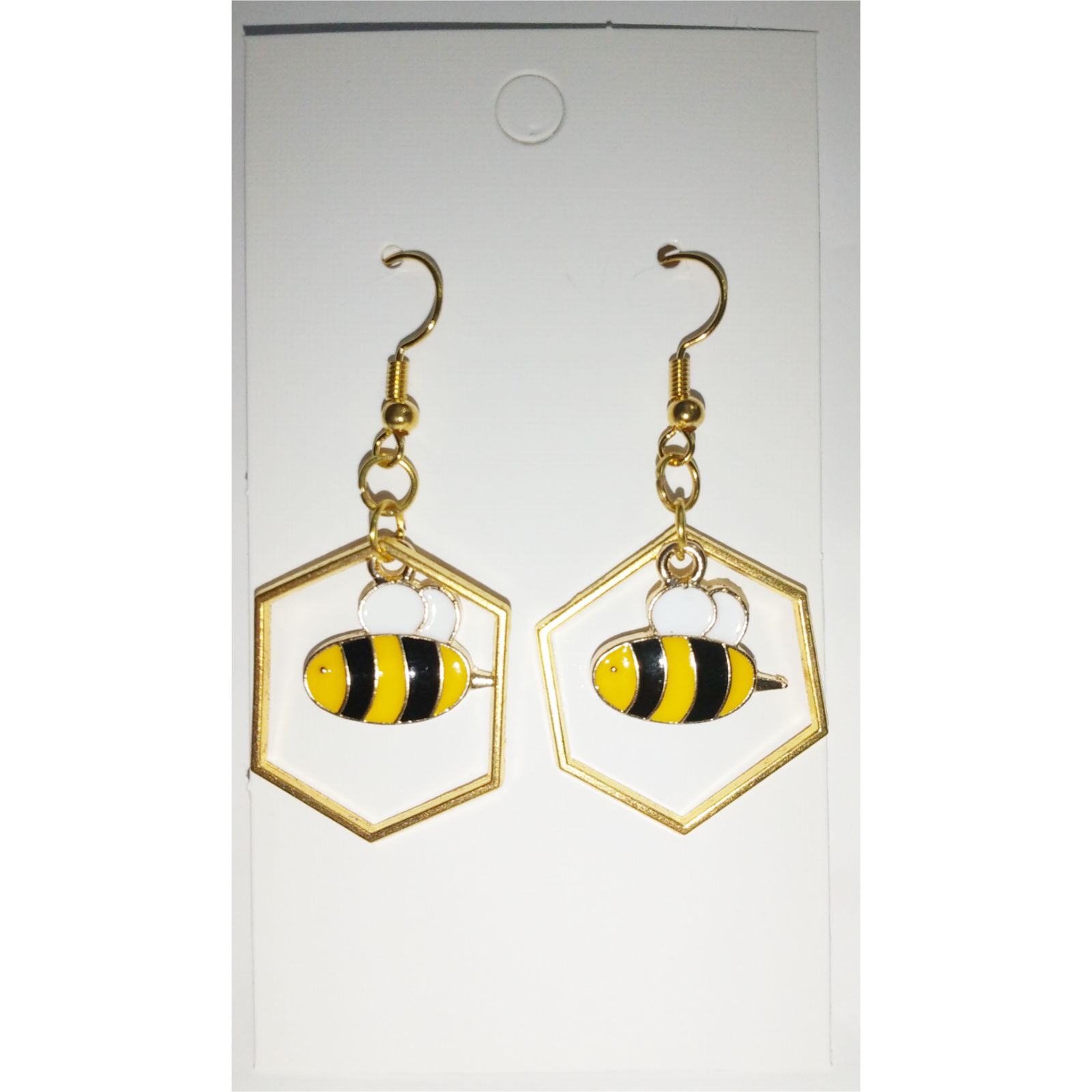 No．25 ハンドメイド ピアス イヤリング 蜂 ハチ ミツバチシリーズ 