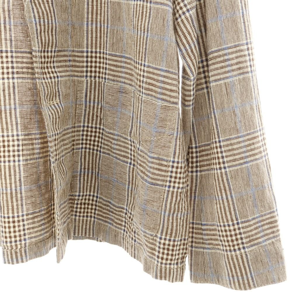 新品】アスペジ ASPESI リネンコットン チェック カジュアルジャケット  