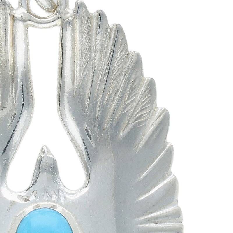 ゴローズ　トルコ石付きイーグルペンダントトップ　(紐は付きません) goro's (ゴローズ) ターコイズ付きイーグルペンダント ネックレストップ