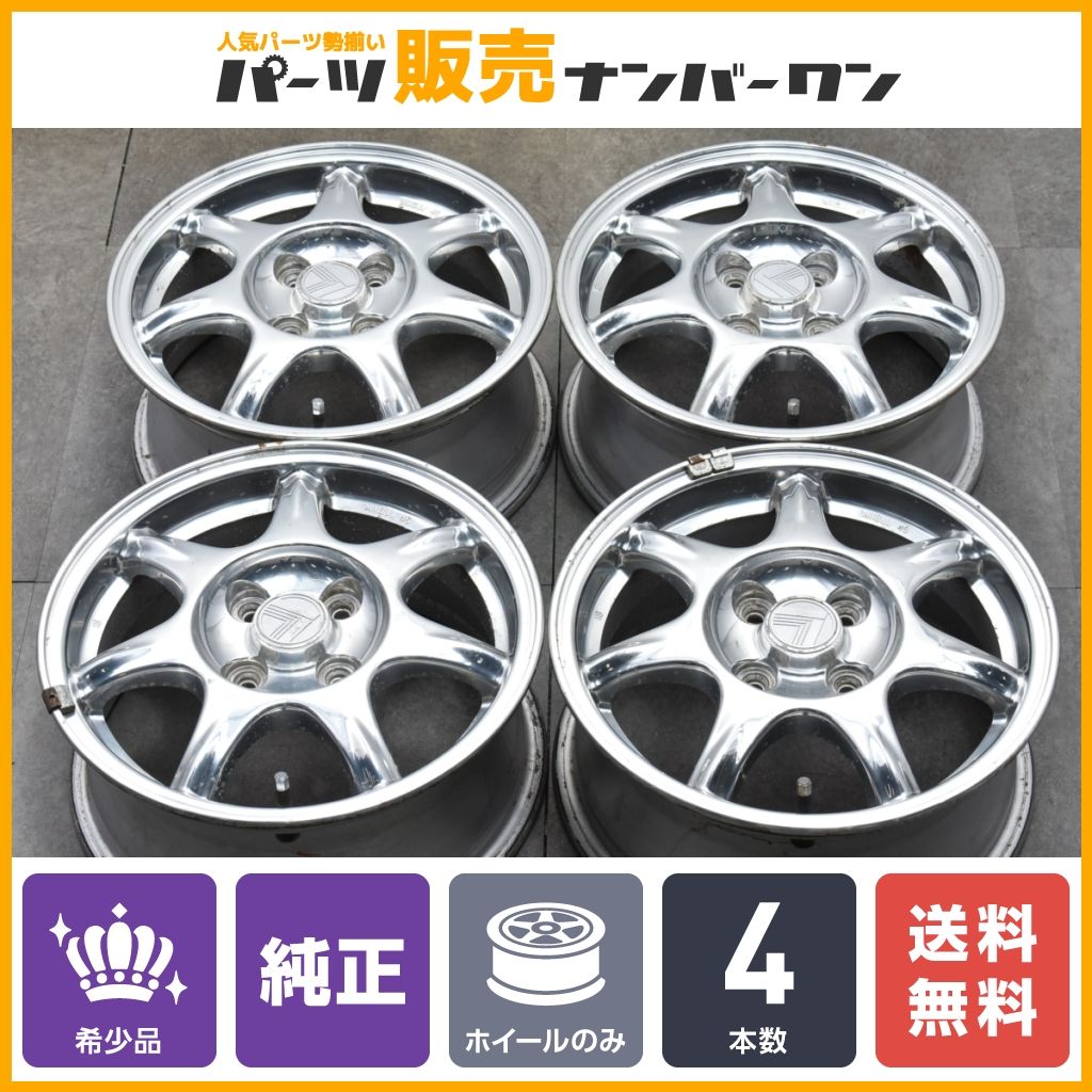希少品】マツダ NA ユーノスロードスター 純正 14in 6J +45 PCD100 4本  