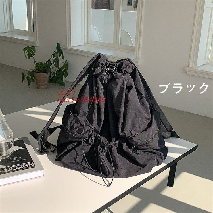 ナイロン巾着リュック韓国ファッ hax5v764989