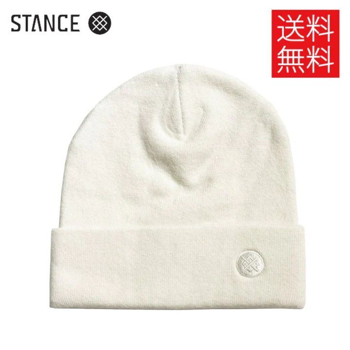 送料無料】STANCE KAMA MERINO ビーニー キャンバス ホワイト ウール