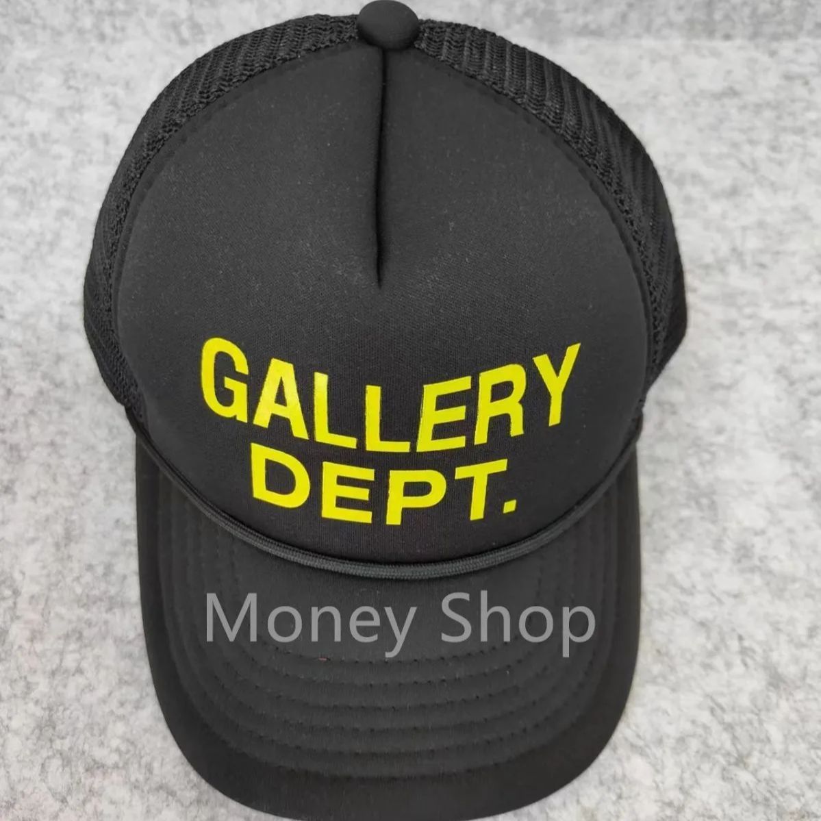 ギャラリーデプト GALLERY DEPT ロゴ メッシュキャップ 帽子 黒 