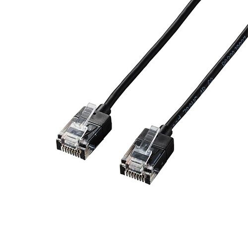 5個セット エレコム LANケーブル|CAT6A|スーパースリム|10m|ブラック LD-GPASS|BK10X5