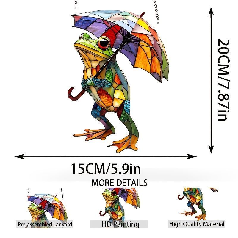 カエルのステンドグラスオブジェ 高さ約15cm カエルのステンドグラスオブジェ 高さ約15cm 蛙