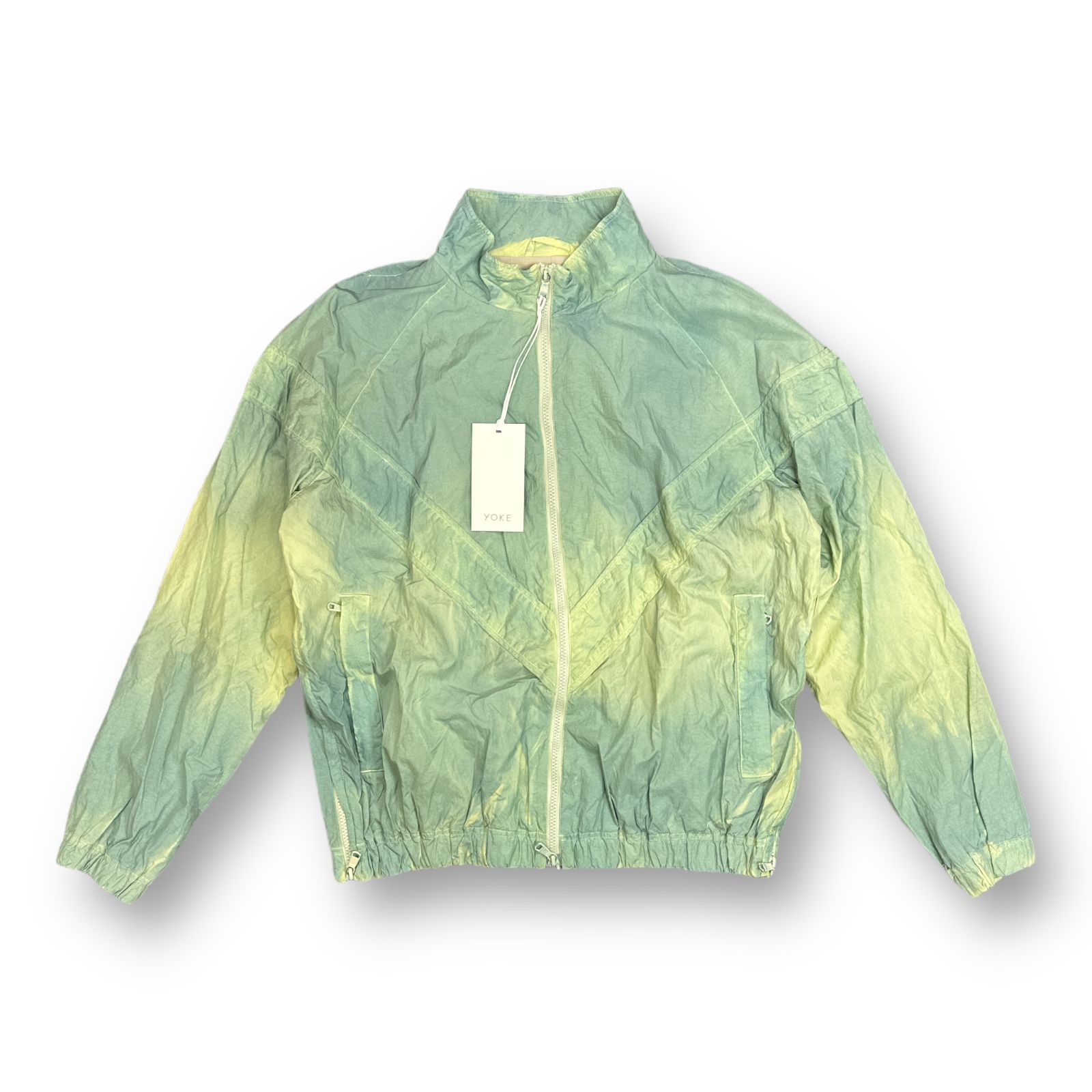 ジャケット・アウター YOKE 23SS SPRAY PRINTED NYLONZIP BLOUSON SPRAY PRINTED NYLON ZIP BLOUSON #MIST GREEN [YK23SS0463B] _ YOKE
