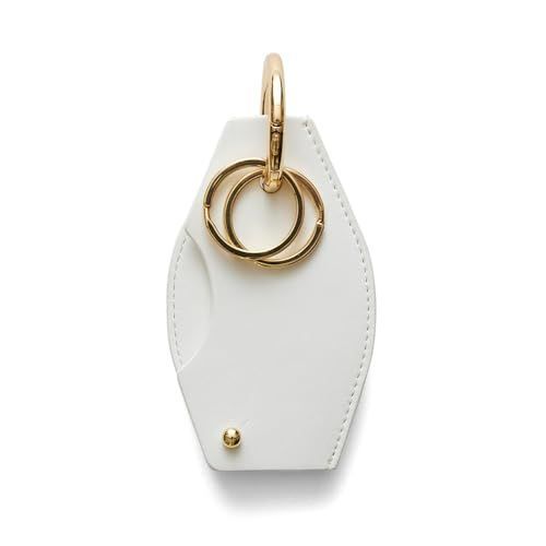 ホワイト [ハシバミ キーホルダー、キーケース、スマートキー ホテル  