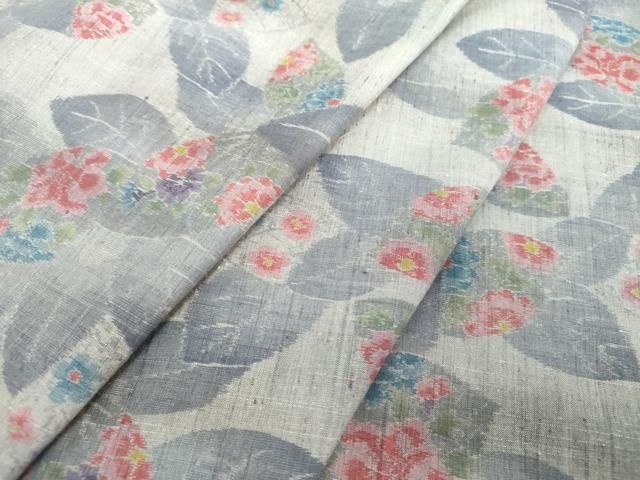 平和屋着物○小千谷紬 草花文 正絹 逸品 未使用 DAAS3834ps - メルカリ