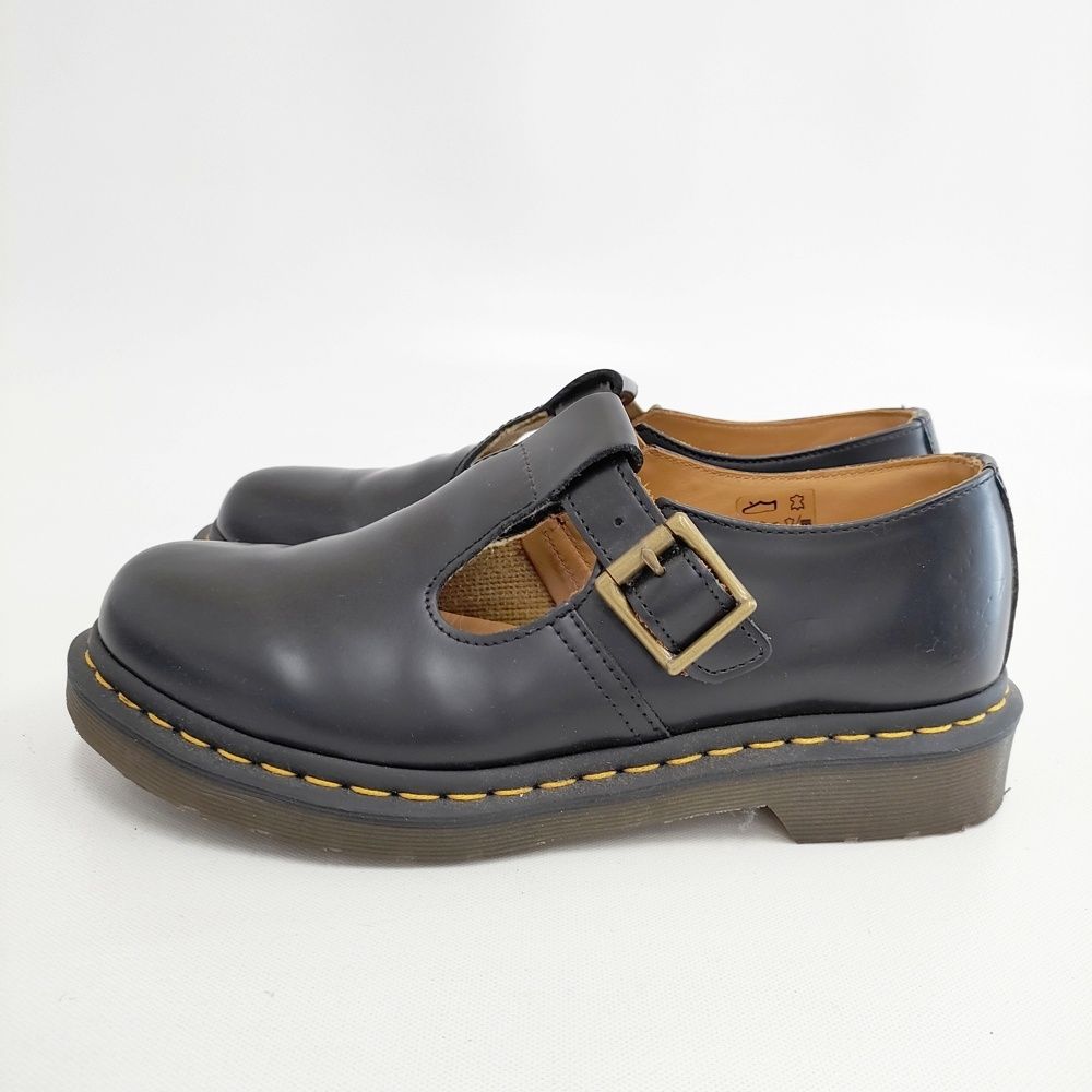 Dr.Martens POLLEY Tバーシューズ サイズUK6 シューズ 靴 ブラック レディース ドクターマーチン 5-0904G◎
