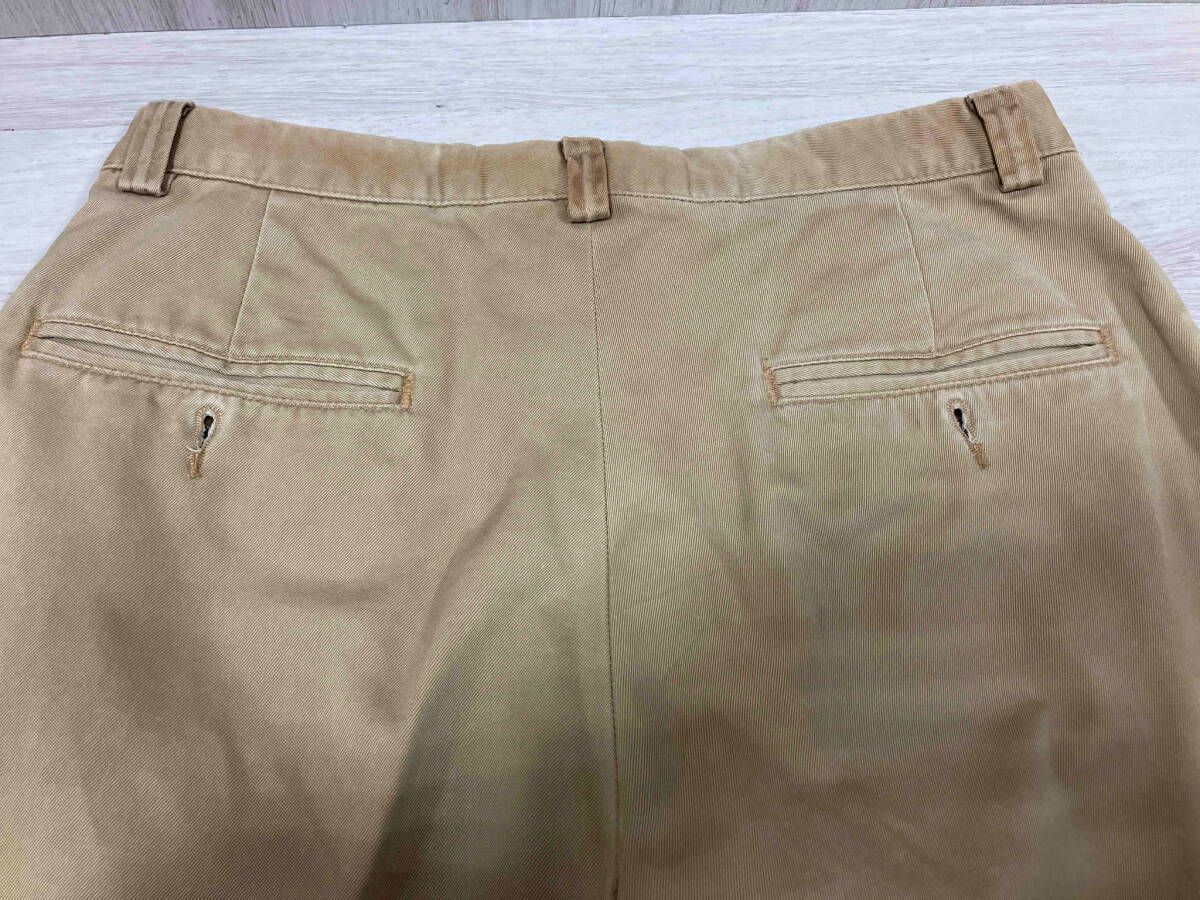 古着　ラルフローレン　ダブルアールエル　チノパン　三つ星　ベージュ RRL - ダブルアールエル チノパンツ 90S 三ツ星タグ ベージュ