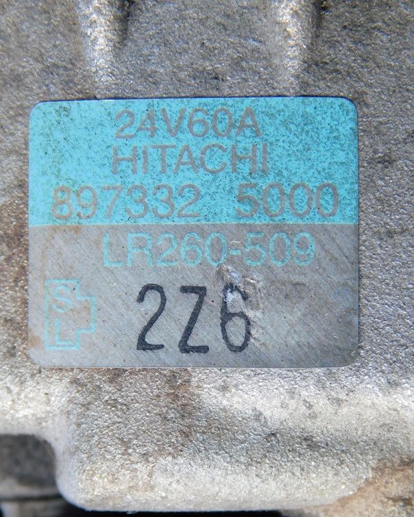 ●オルタネーター ●日立 いすゞエルフ用 LR260-509 897332-5000 品 程度B コア返却不要 ポンプ付き FFCRYSTALESIA_COM