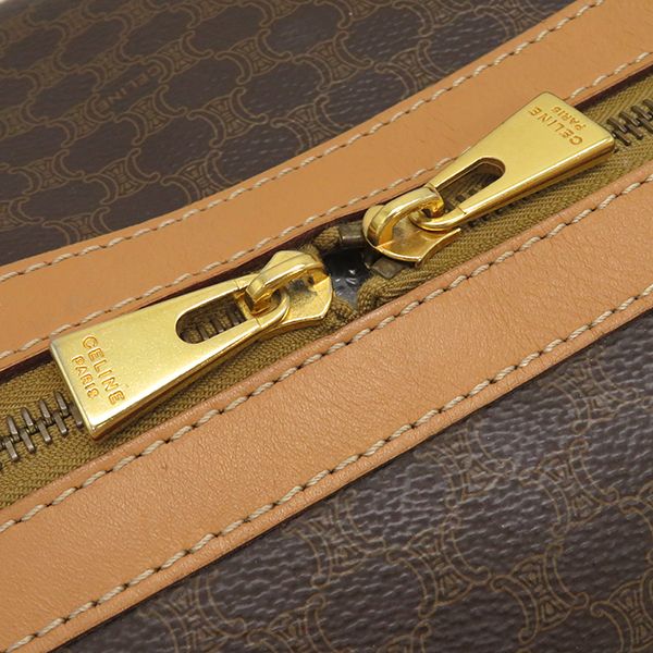 良品✨CELINE ボストンバッグ マカダム PVC×レザー トリオンフ CELINE - 良品 オールド セリーヌ ボストンバッグ トリオンフ