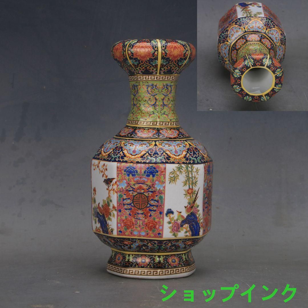 花鳥八方瓶は清雍正琺瑯彩窓窓瓶 景徳鎮 陶磁器 装飾品 現代工芸品 美術品 置物 花鳥八方瓶は清雍正琺瑯彩窓窓瓶 景徳鎮 陶磁器 装飾品 現代工芸