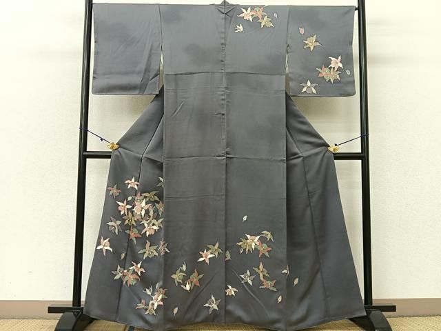 平和屋着物●男性　訪問着　箔散らし文様　金彩　正絹　逸品　AABA2674np 平和屋着物○男性 訪問着 箔散らし文様 金彩 正絹 逸品 AABA2674np