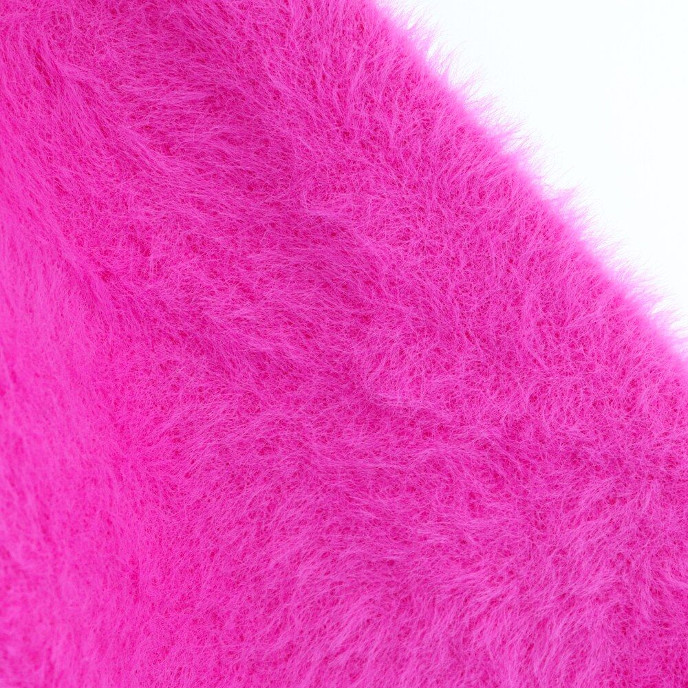 JACQUEMUS (ジャックムー) PINK LE POLO NEVE JUMPER 裾ライン シャギーニット ポロセーター レディース ピンク 213KN601-2390430