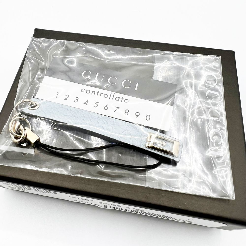 極美品】グッチ Gucci 携帯ストラップ キーホルダー チャーム 未