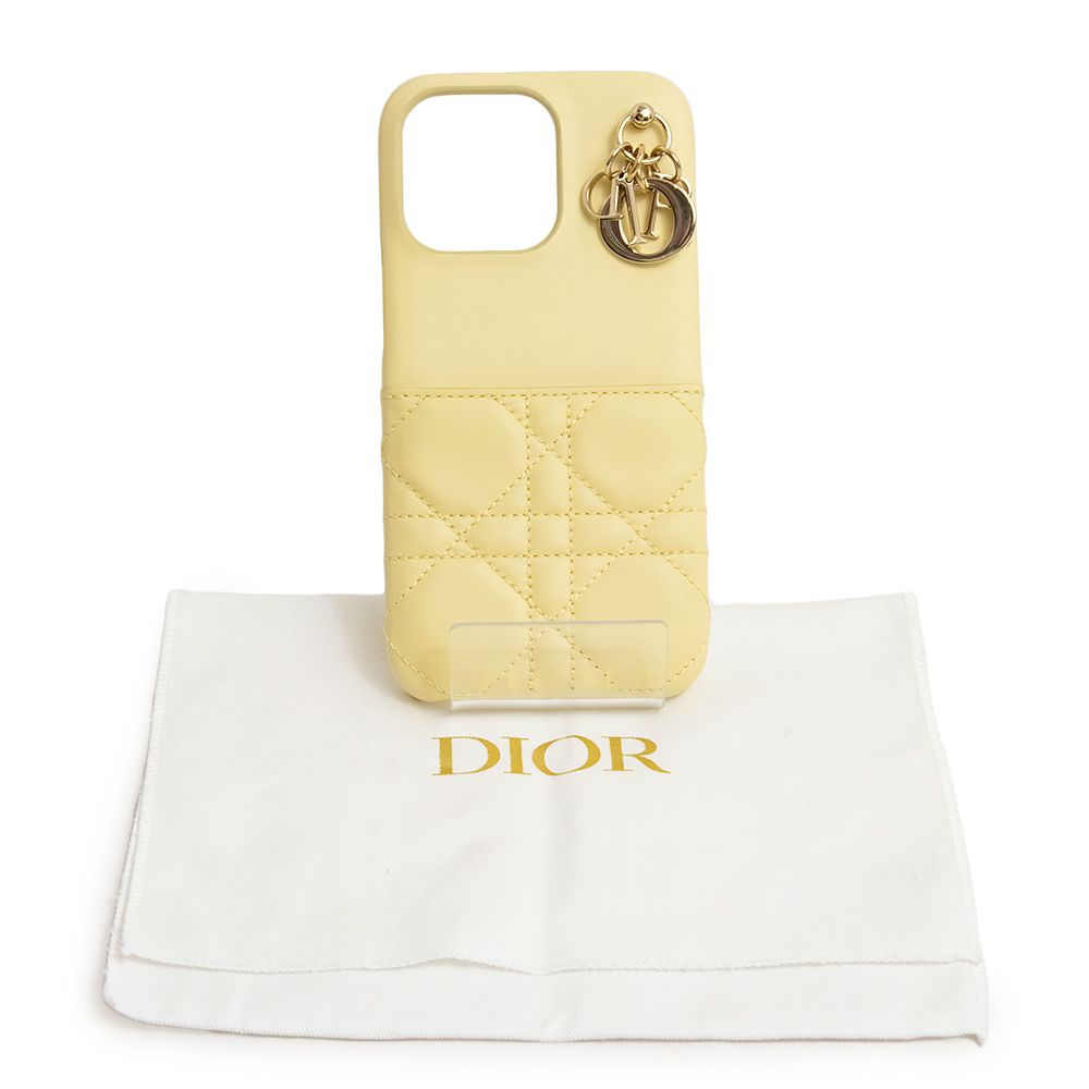 Dior iPhone13pro カバー イエロー 証明書有リボン以外は全て