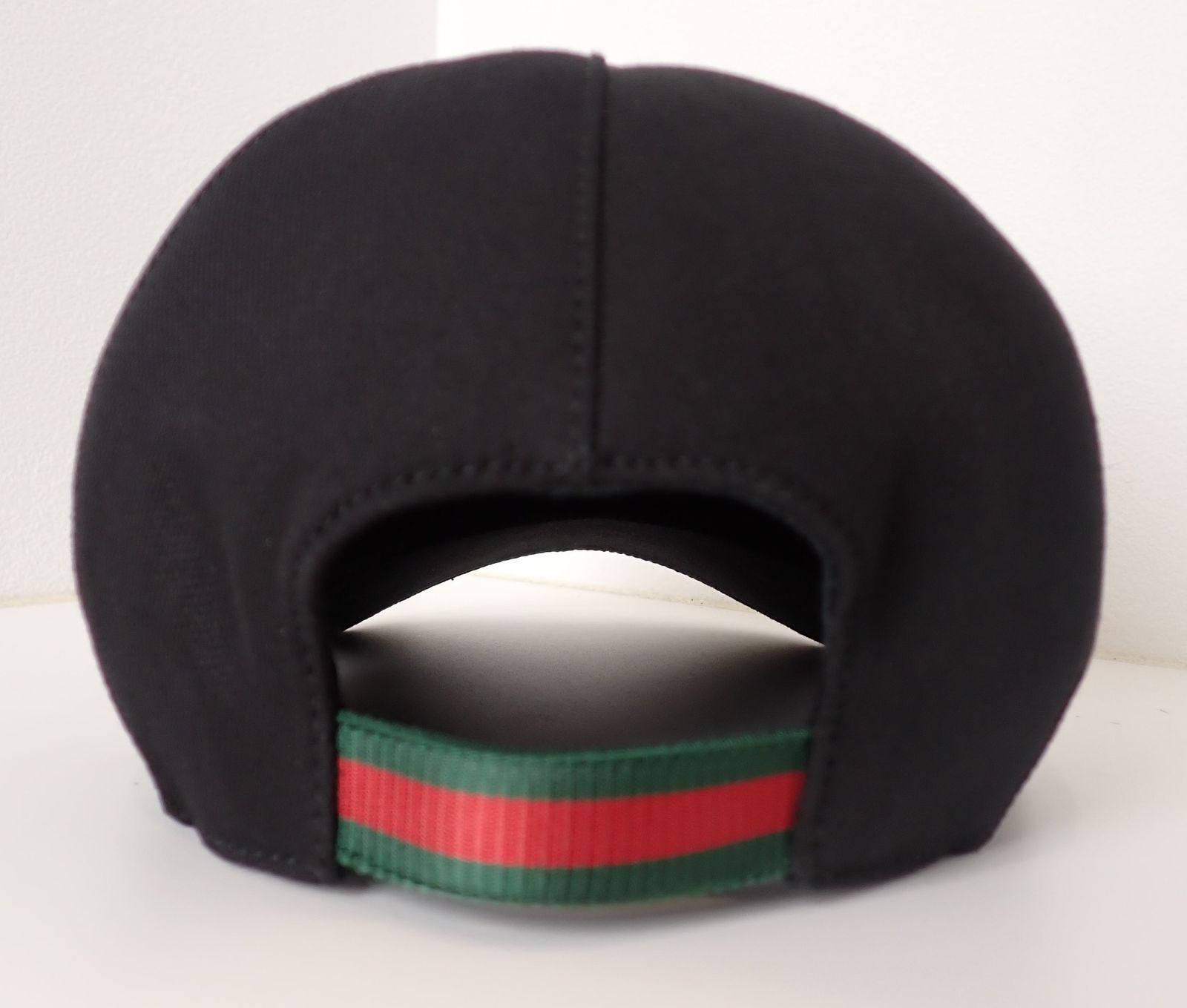 美品■グッチ　ベースボールキャップ　インターロッキング　シェリーライン　黒色　L 美品 GUCCI(グッチ) シェリーライン ベースボールキャップ インター